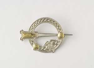 Tara Traditional Large 18K Silver Brooch BH1500