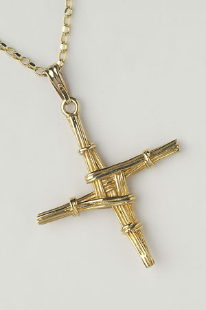 Kinnaird Bagpipes - St. Brigid's Cross Pendant Medium C2000