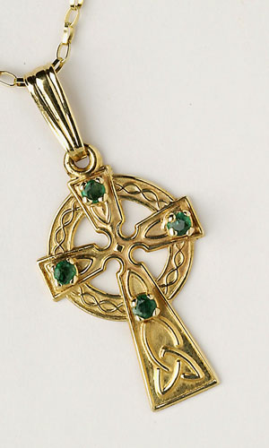 Celtic Emerald 4 Stones C452