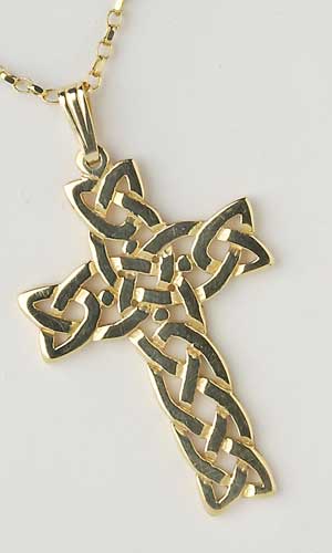 Filigree Celtic Cross Large Heavy Chain C5405