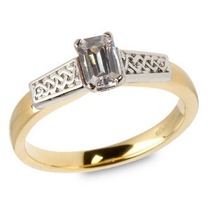 Emerald Cut Diamond Engagement Ring ENG28