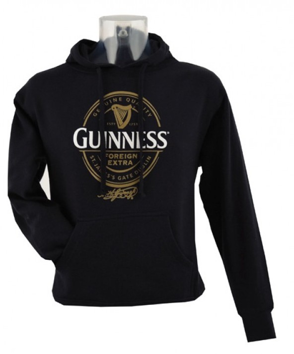 Guinness Label Black Hoodie G5086