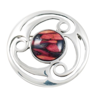 Heathergems Pewter Round Celtic Brooch HB57