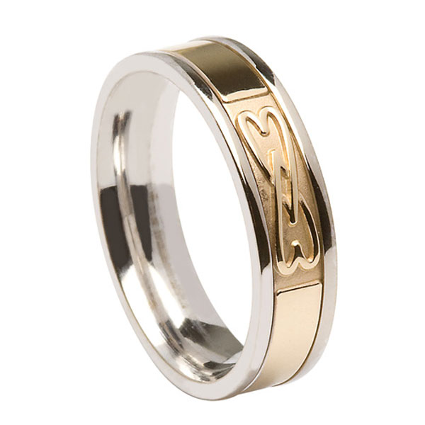 Gents Signature Band 2 Hearts Entwined WED430