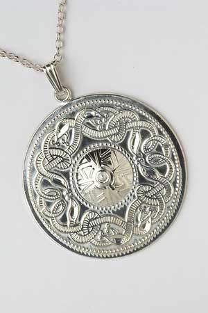 Extra Large Warrior Shield Pendant WP5