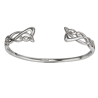 Silver Celtic Torc Bangle S5311