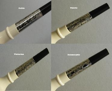 AB4 Bagpipe Engraving Patterns on Mouthpiece