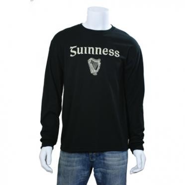 Guinness Gaelic Label Long Sleeve Shirt Front