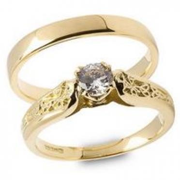 Diamond Engagement Ring - Trinity Shank (.25cts) ENG9