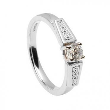 Celtic Shank Diamond Engagement Ring ENG26