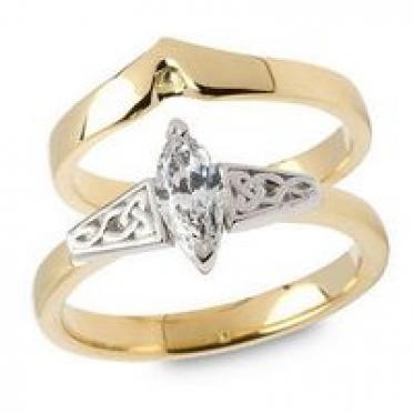 Marquise Trinity Diamond Engagement Ring ENG27