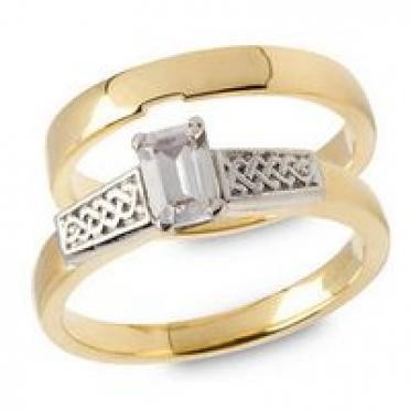 Emerald Cut Diamond Engagement Ring ENG28