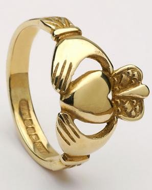 Ladies Claddagh Ring Heavy CLAD4