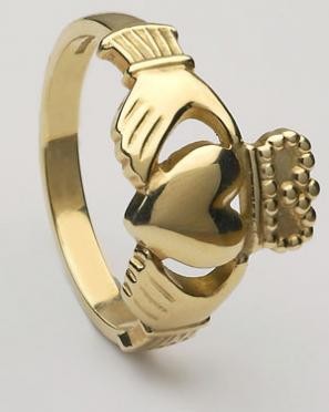 Gents Claddagh Ring Heavy CLAD5H