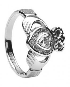 Ladies Diamond Claddagh Heart Ring CLAD30DD