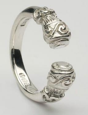 CTR10 Torc Ring Silver