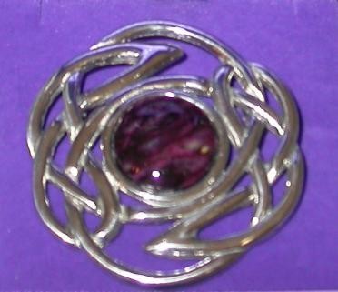 Heather Gem Brooch