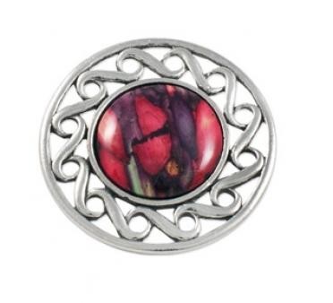 Heathergems Pewter Circular Brooch HB51