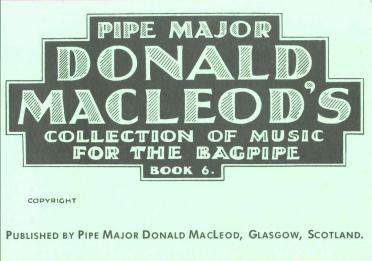 Donald MacLeod Collection Books