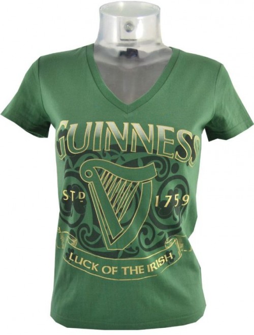 Guinness Ladies Luck of the Irish Shirt G4153