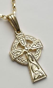 Small 2 Sided Cross C68 Gold