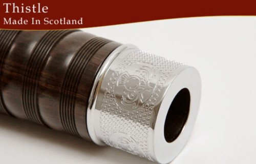 Wallace Classic 4 Engraved Bagpipes Thistle