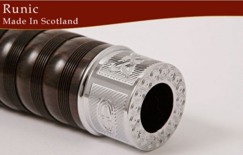 Wallace Classic 4 Engraved Bagpipes Runic