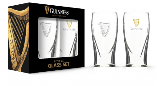 Guinness Embossed Pint Glass Pack GD16052PB