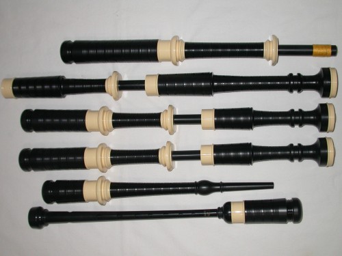 McCallum P3 Black Acetyl Bagpipes