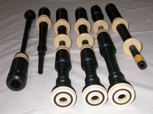 McCallum P3 Black Acetyl Bagpipes