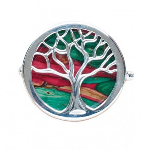 Heather Gem Brooch Tree of Life HB79