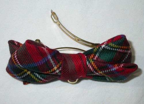 Royal Stewart Modern Tartan Hair Clip with Bow