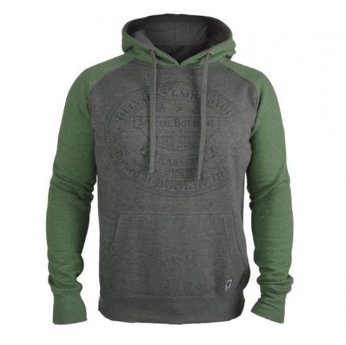 Guinness Gray and Green Hoodie G7023