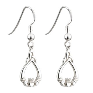 Claddagh Trinity Drop Earrings s33178