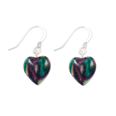 Heart Heather Drop Earrings SE4