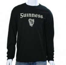 Guinness Gaelic Label Long Sleeve Shirt Front