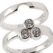 3 Stone Diamond Set Engagement Ring ENG15