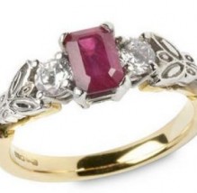 Ruby Diamond Engagement Ring ENG20