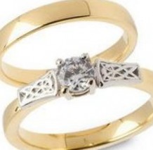 Celtic Shank Diamond Engagement Ring ENG26