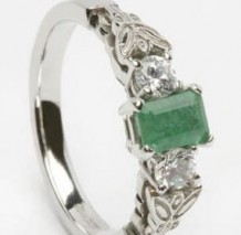 Emerald Diamond Engagement Ring ENG20