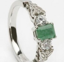 Emerald Diamond Engagement Ring ENG20