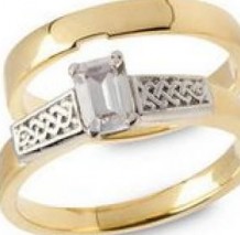 Emerald Cut Diamond Engagement Ring ENG28