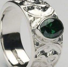 Mens Celtic Ring Stone Set CTR1SS