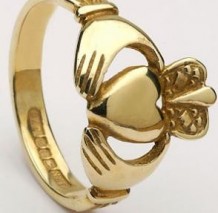 Ladies Claddagh Ring Heavy CLAD4