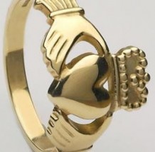 Gents Claddagh Ring Heavy CLAD5H