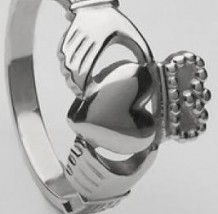 Mens Claddagh Ring Heavy CLAD5H