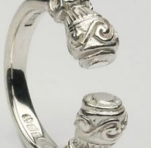 CTR10 Torc Ring Silver