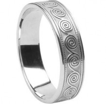 Mens Spiral Band WED114