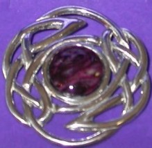 Heather Gem Brooch