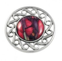 Heathergems Pewter Circular Brooch HB51